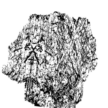 Grunge mürekkep sıçrama vuruşunun web illüstrasyonu