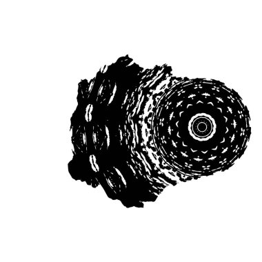 Grunge mürekkep sıçrama vuruşunun web illüstrasyonu