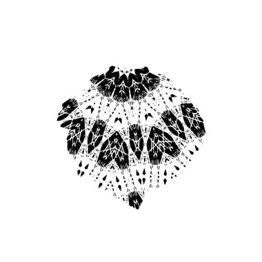 Grunge mürekkep sıçrama vuruşunun web illüstrasyonu