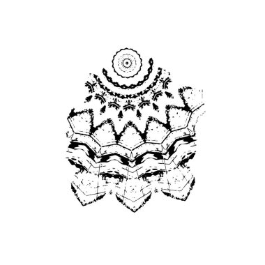 Grunge mürekkep sıçrama vuruşunun web illüstrasyonu