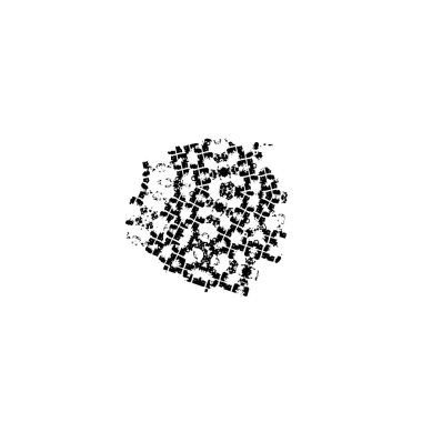 Grunge mürekkep sıçrama vuruşunun web illüstrasyonu