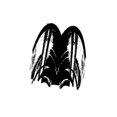 Grunge mürekkep sıçrama vuruşunun web illüstrasyonu