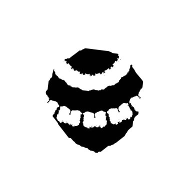  Soyut doku, siyah beyaz arkaplan. vektör illüstrasyonu   