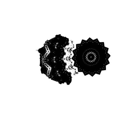  Soyut doku, siyah beyaz arkaplan. vektör illüstrasyonu   