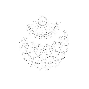  Soyut doku, siyah beyaz arkaplan. vektör illüstrasyonu   