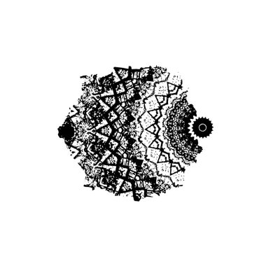  Soyut doku, siyah beyaz arkaplan. vektör illüstrasyonu   