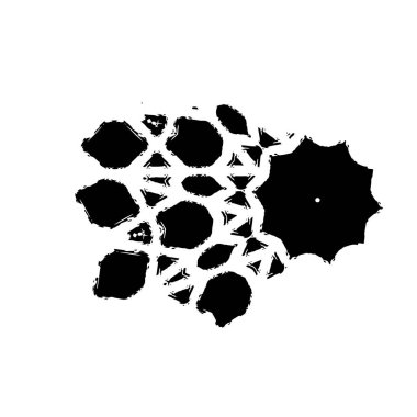  Soyut doku, siyah beyaz arkaplan. vektör illüstrasyonu   