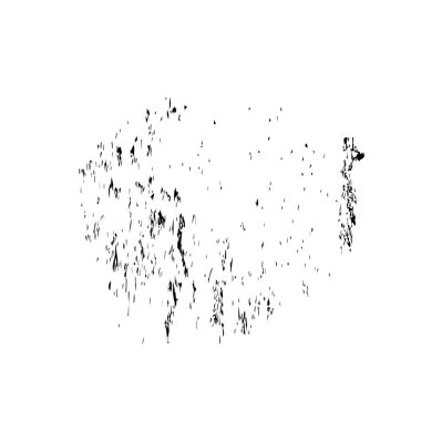 Beyaz arkaplanda soyut mürekkep lekesi, vektör illüstrasyonu