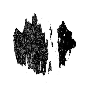 beyaz arkaplanda siyah mürekkep fırçası darbeleri 