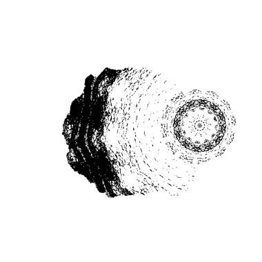 beyaz arkaplanda siyah mürekkep fırçası darbeleri 