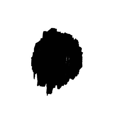 beyaz arkaplanda siyah mürekkep fırçası darbeleri 