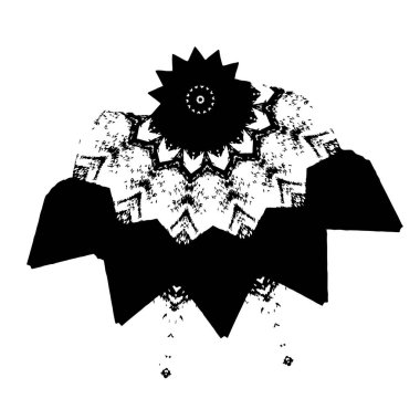 beyaz arkaplanda siyah mürekkep fırçası darbeleri 