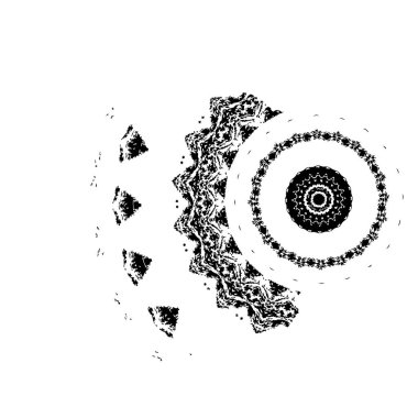 beyaz arkaplanda siyah mürekkep fırçası darbeleri 