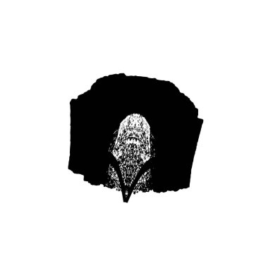 Ağ grunge mürekkebi sıçrama vuruşu