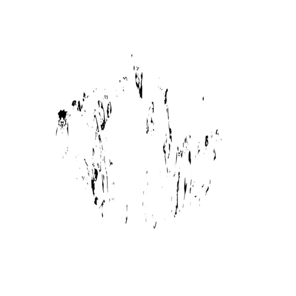 Tache Noire Abstraite Isolée Sur Fond Blanc Illustration Vectorielle — Image vectorielle