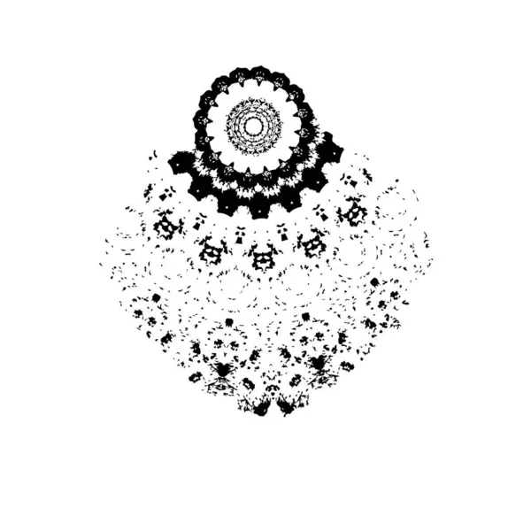 Grunge siyah fırça darbesi. el çizimi mürekkep