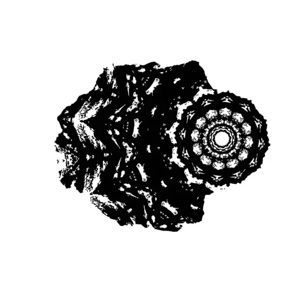  beyaz arkaplanda mürekkep fırçası darbesi çizildi.