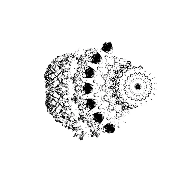 Vektör el - çiçeğin çiçek çizimi