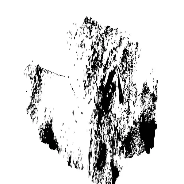 siyah ve beyaz vektör çizimi - beyaz arkaplanda çizilmiş mürekkep fırçası vuruşu.