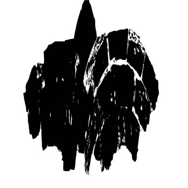 Ağ grunge mürekkebi sıçrama vuruşu