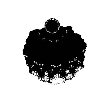 beyaz arkaplanda siyah mürekkep fırçası darbeleri 