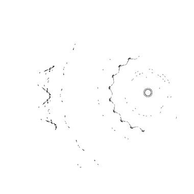Yuvarlak kabile süsü, vektör illüstrasyon tasarımı