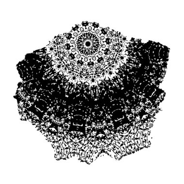 Yuvarlak kabile süsü, vektör illüstrasyon tasarımı