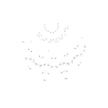 beyaz arkaplanda siyah mürekkep fırçası darbeleri 