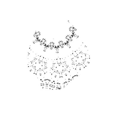 Yuvarlak kabile süsü, vektör illüstrasyon tasarımı