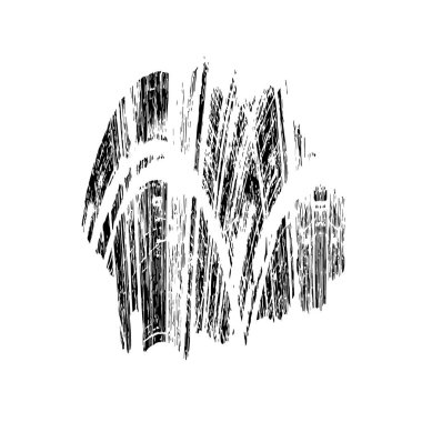 soyut fırça darbeleri, vektör illüstrasyonu 