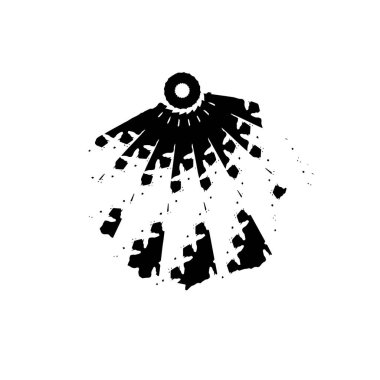 Yuvarlak kabile süsü, vektör illüstrasyon tasarımı