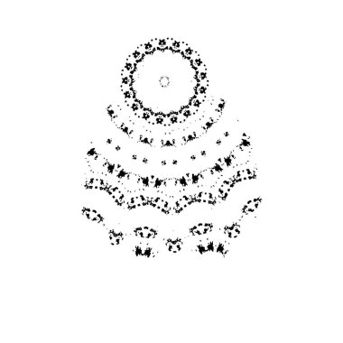 Yuvarlak kabile süsü, vektör illüstrasyon tasarımı