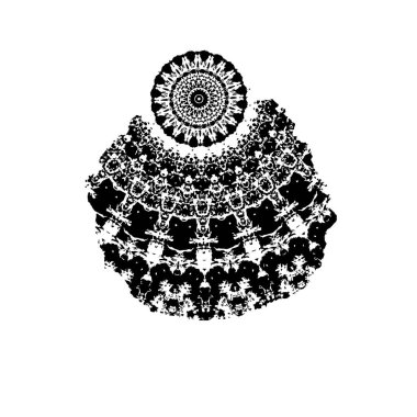 Yuvarlak kabile süsü, vektör illüstrasyon tasarımı