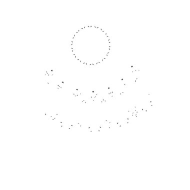 Yuvarlak kabile süsü, vektör illüstrasyon tasarımı