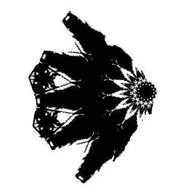 Yuvarlak kabile süsü, vektör illüstrasyon tasarımı