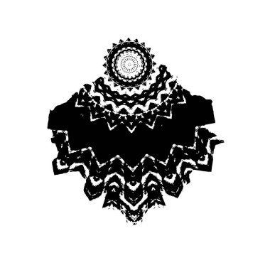 Yuvarlak kabile süsü, vektör illüstrasyon tasarımı