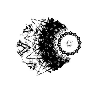 Yuvarlak kabile süsü, vektör illüstrasyon tasarımı