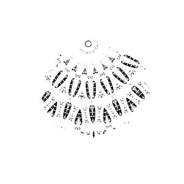 Yuvarlak kabile süsü, vektör illüstrasyon tasarımı