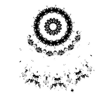 Yuvarlak kabile süsü, vektör illüstrasyon tasarımı