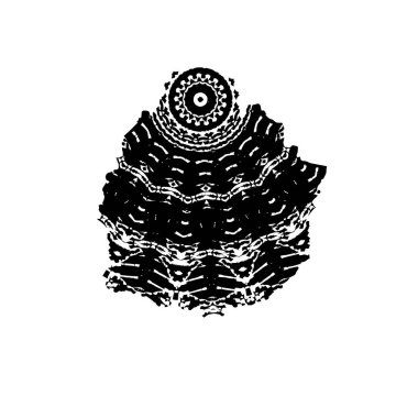 Yuvarlak kabile süsü, vektör illüstrasyon tasarımı