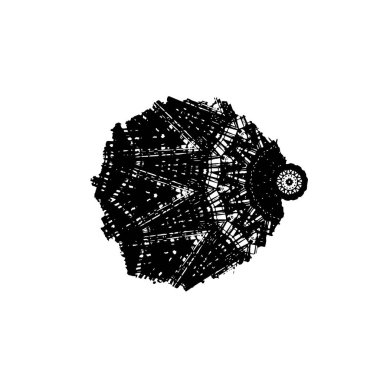 Yuvarlak kabile süsü, vektör illüstrasyon tasarımı