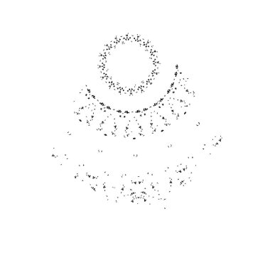  Soyut doku, siyah beyaz arkaplan. vektör illüstrasyonu   