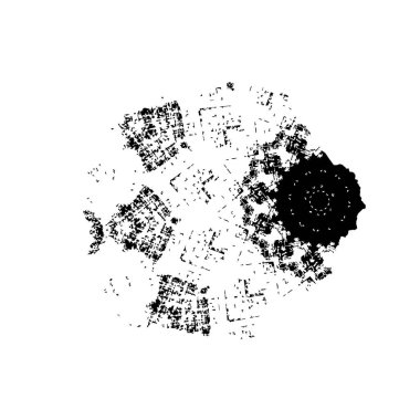  Soyut doku, siyah beyaz arkaplan. vektör illüstrasyonu   