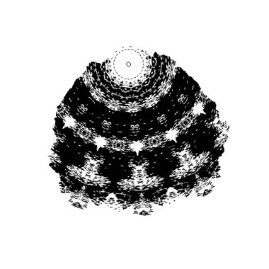  Soyut doku, siyah beyaz arkaplan. vektör illüstrasyonu   