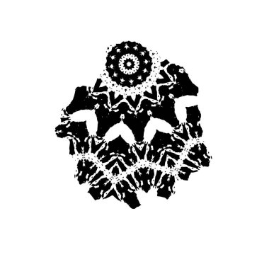  Soyut doku, siyah beyaz arkaplan. vektör illüstrasyonu   