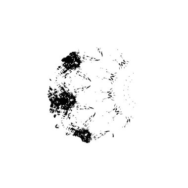 Beyaz arkaplanda soyut siyah element. vektör illüstrasyonu.    