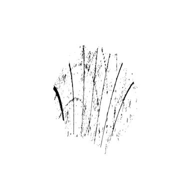 Beyaz arkaplanda soyut siyah element. vektör illüstrasyonu.    