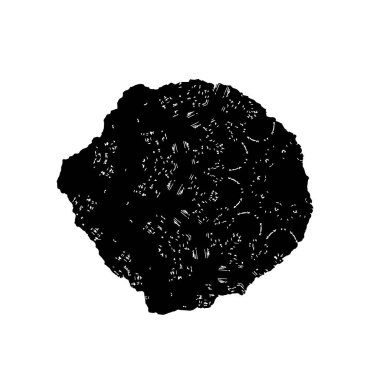 Beyaz arkaplanda soyut siyah element. vektör illüstrasyonu.    