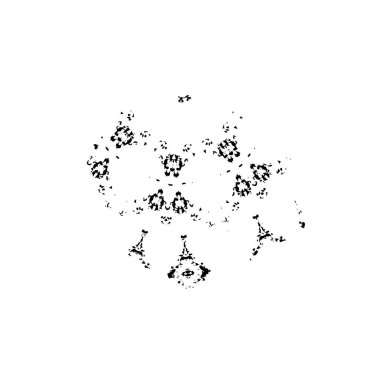 Beyaz arkaplanda soyut siyah element. vektör illüstrasyonu.    