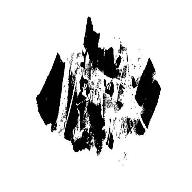 Beyaz arkaplanda soyut siyah dekoratif unsur. vektör illüstrasyonu.  